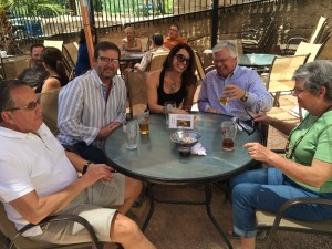 Lunch on the patio at Old Bisbee Brewing Company